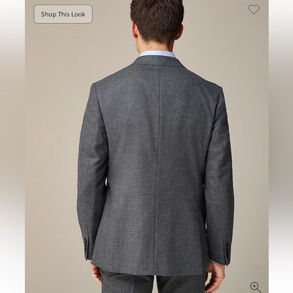 J Crew Ludlow Slim-fit suit jacket in English cotton-wool blend NWT - Picture 4 of 11